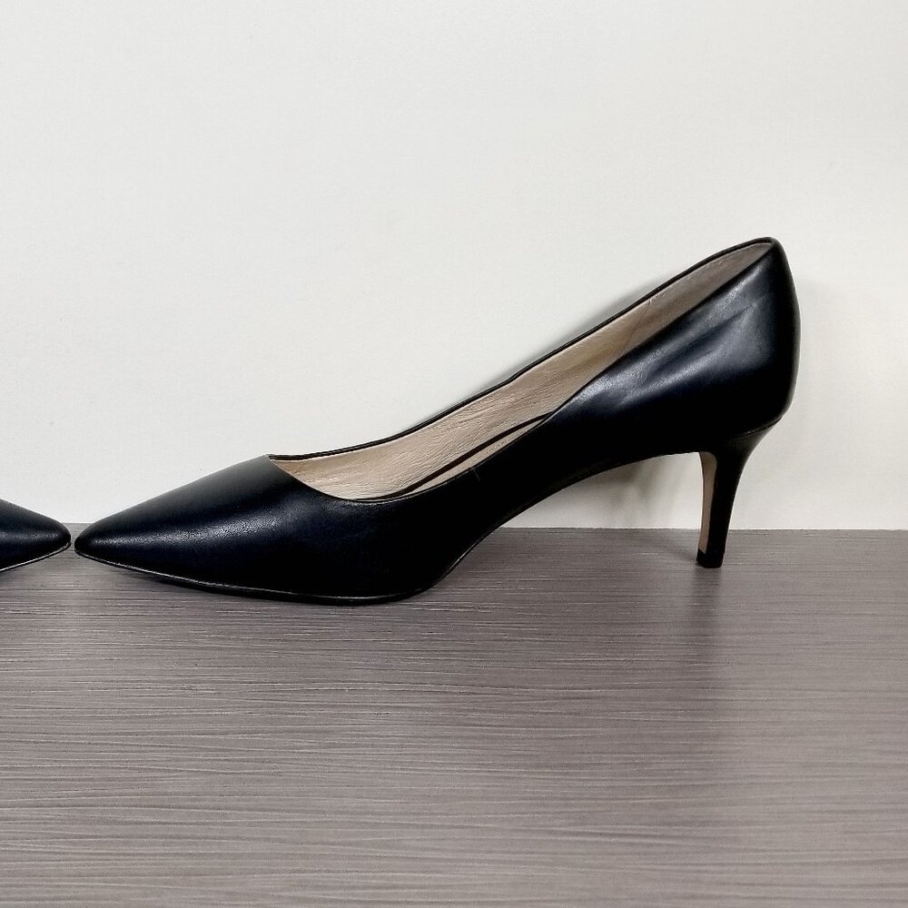 Louise et Cie Jordyna Pointed Toe Pump, Black Leather, Womens Size 11 M / 43 - Picture 8 of 12
